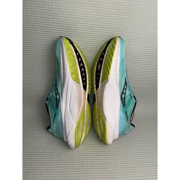 Saucony Tempus Running Athletic Shoes Sneakers Women's Size 9.5 Cool Mint/Acid - Picture 5 of 9